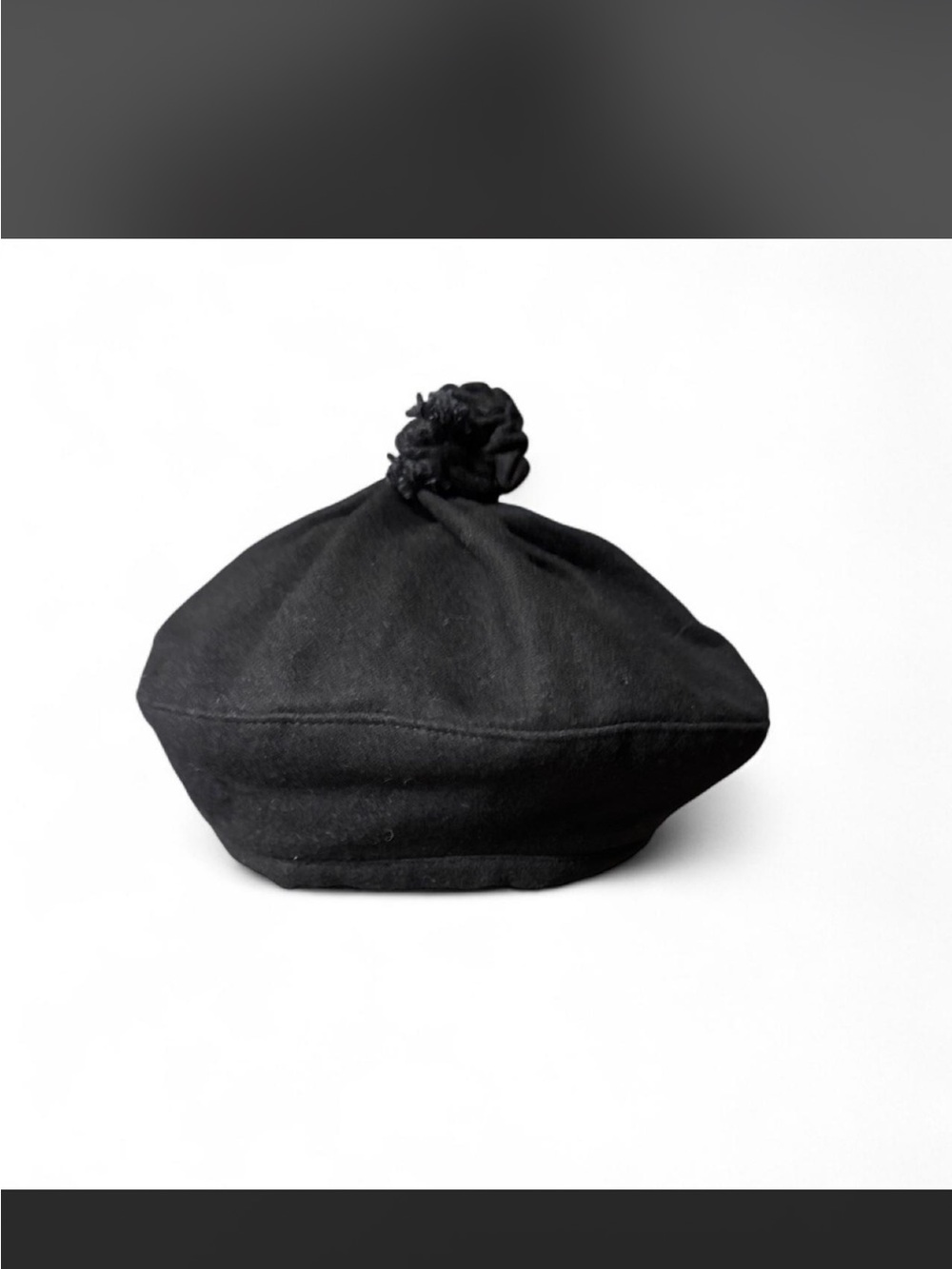 Vintage Liz Claiborne Wool Pom-Pom Beret -
